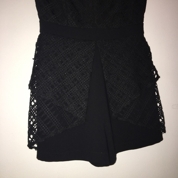 Black Romper with Lace - Picture 2 of 7